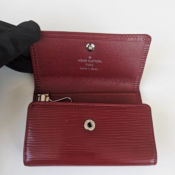 Louis Vuitton Burgundy Key & Card Holder - Picture 3 of 7